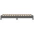 Estructura de cama sin colchón cuero sintético gris 80x200