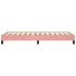 Estructura de cama sin colchón terciopelo rosa 100x200