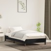 Estructura de cama sin colchón terciopelo negro 80x200 cm