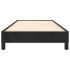 Estructura de cama sin colchón terciopelo negro 80x200