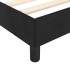 Estructura de cama sin colchón terciopelo negro 80x200