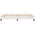 Estructura de cama sin colchón cuero sintético blanco