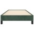 Estructura cama sin colchón terciopelo verde oscuro 100x200