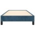 Estructura de cama sin colchón terciopelo azul oscuro 90x200