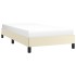 Estructura de cama sin colchón cuero sintético crema 80x200