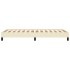 Estructura de cama sin colchón cuero sintético crema 80x200