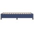 Estructura de cama sin colchón tela azul 100x200