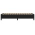 Estructura de cama sin colchón tela negro 90x200