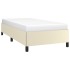 Estructura de cama sin colchón cuero sintético crema 100x200