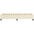 Estructura de cama sin colchón cuero sintético crema 100x200