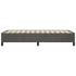 Estructura de cama sin colchón terciopelo gris oscuro 80x200