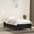 Estructura de cama sin colchón terciopelo negro 90x190