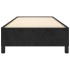 Estructura de cama sin colchón terciopelo negro 90x190