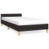 Estructura de cama sin colchón tela negro 100x200