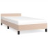 Estructura de cama con cabecero sin colchón capuchino 90x190