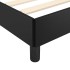 Estructura de cama con cabecero sin colchón negro 100x200