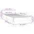 Estructura de cama con cabecero sin colchón negro 100x200