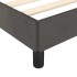 Estructura de cama sin colchón terciopelo gris oscuro 90x190