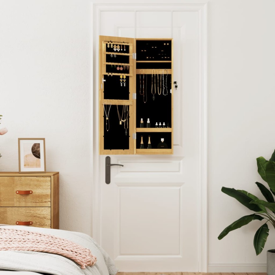 Espejo con joyero de pared 30x8,5x90