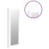 Espejo con joyero de pared blanco 30x8,5x90