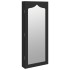 Espejo con joyero de pared negro 37,5x10x90