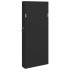 Espejo con joyero de pared negro 37,5x10x90