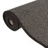 Alfombra de pasillo con aspecto sisal gris antracita 80x300