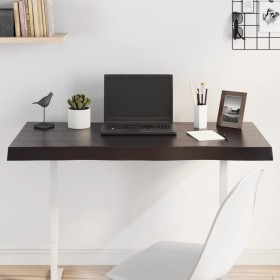 Tablero mesa madera tratada borde vivo marrón 100x60x(2-6)