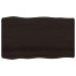 Tablero mesa madera tratada borde vivo marrón 100x60x(2-6)