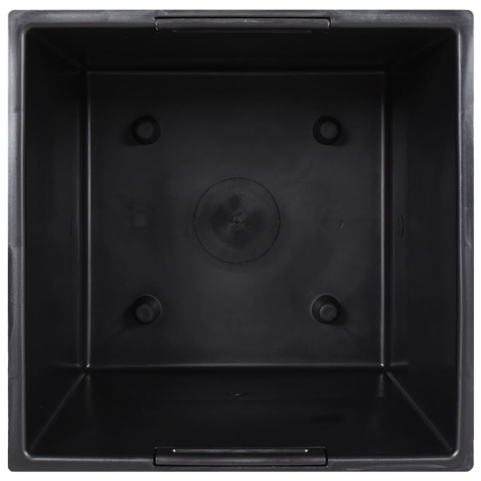 Macetero con interior extraíble PP ratán blanco 37/64