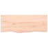 Encimera de baño madera maciza sin tratar 100x40x(2-6)