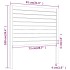Cabecero de cama madera maciza de pino blanco 81x4x100