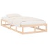 Estructura de cama individual pequeña madera maciza 75x190
