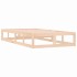Estructura de cama individual pequeña madera maciza 75x190