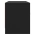 Mueble de TV madera de ingeniería negro 102x30x37,5