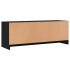 Mueble de TV madera de ingeniería negro 102x30x37,5