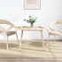 Tablero de mesa ovalado madera maciza de pino 100x50x2,5