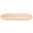 Tablero de mesa ovalado madera maciza de pino 100x50x2,5