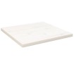 Tablero de mesa cuadrado madera maciza pino blanco 60x60x2,5 cm