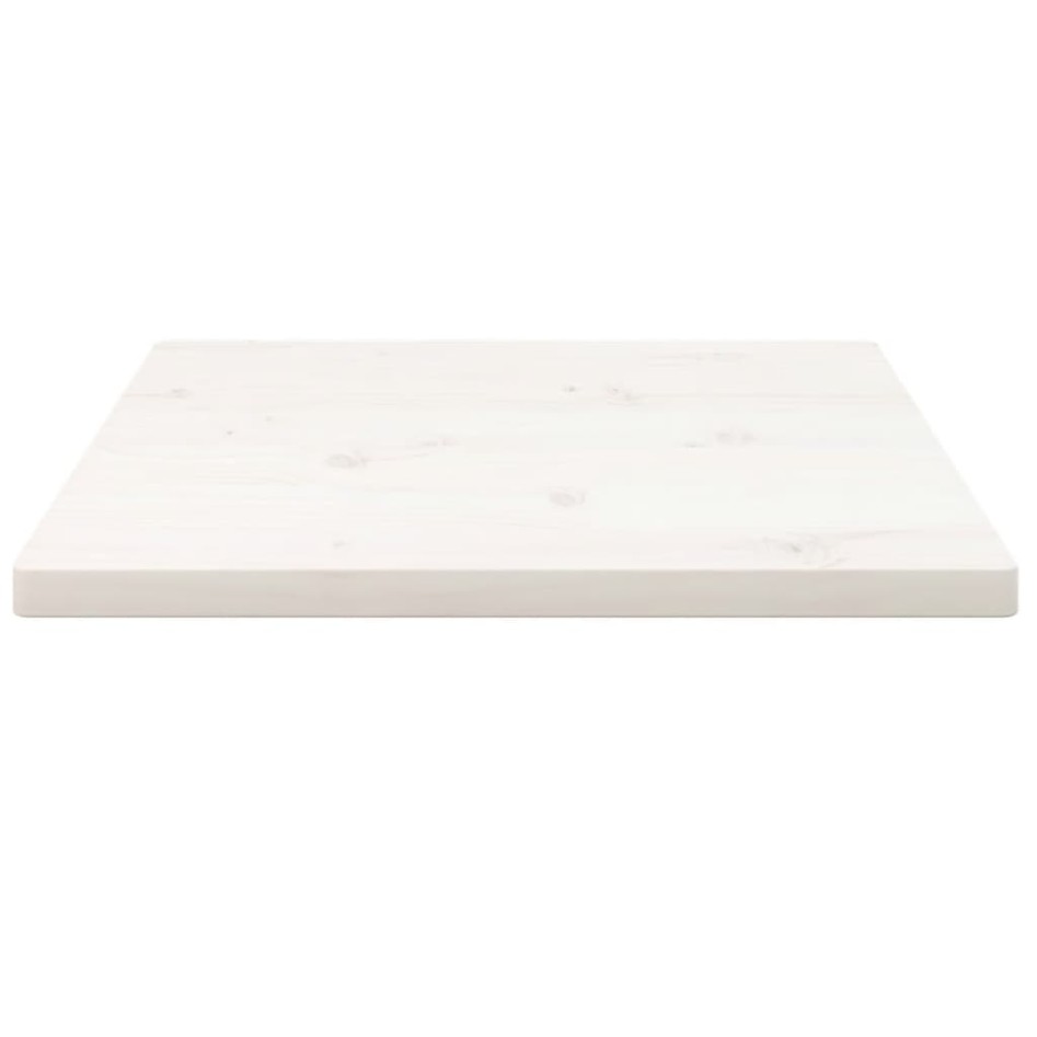 Tablero de mesa cuadrado madera maciza pino blanco 60x60x2,5