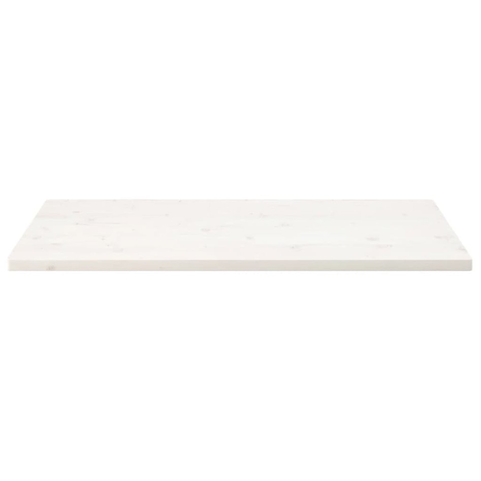 Tablero de mesa rectangular madera de pino blanco 110x55x2,5