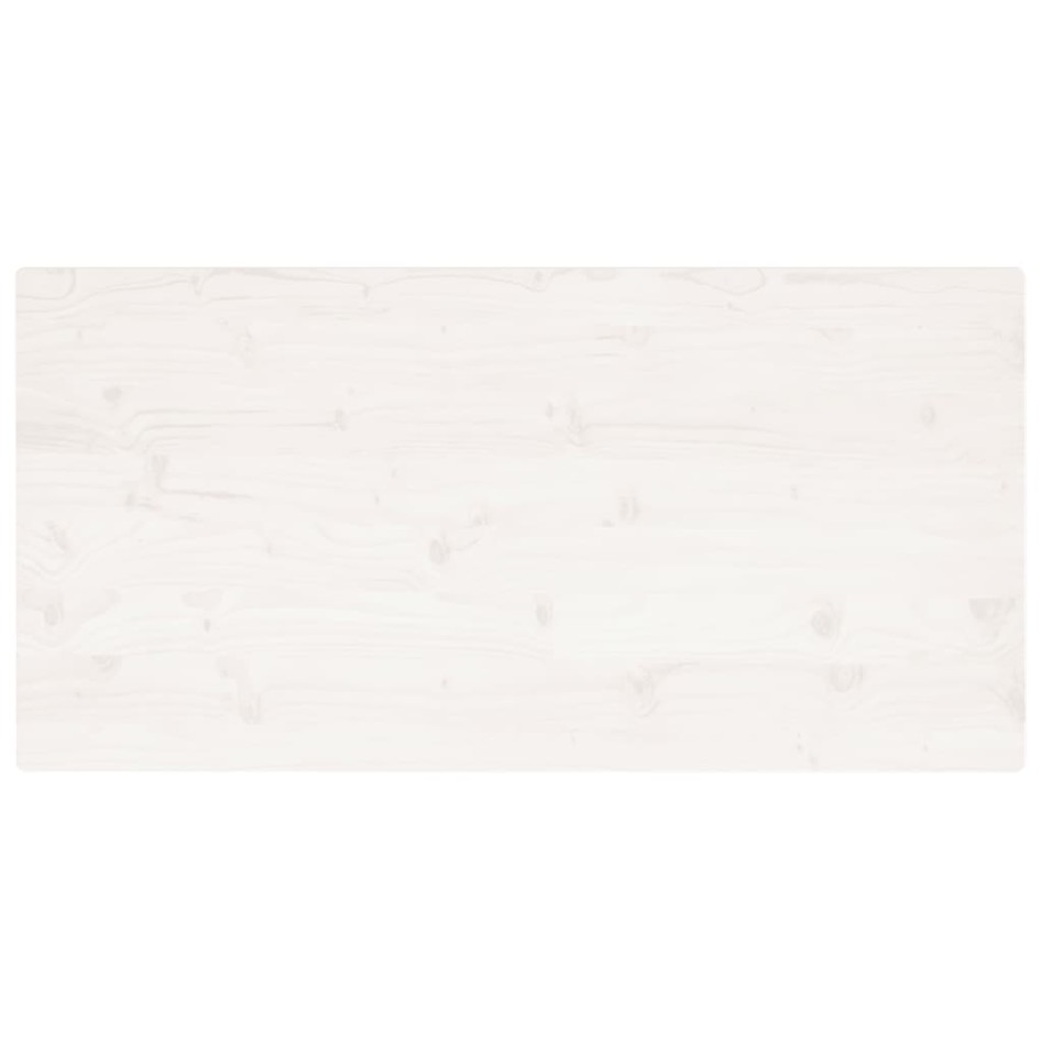 Tablero de mesa rectangular madera de pino blanco 110x55x2,5