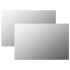 Espejos de pared rectangulares 2 unidades vidrio 60x40