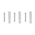 Espejos de pared rectangulares 2 unidades vidrio 60x40