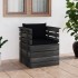 Sillón de jardín con cojines madera de