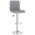 Taburete de cocina de tela gris