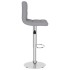 Taburete de cocina de tela gris