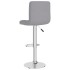 Taburete de cocina de tela gris