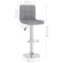 Taburete de cocina de tela gris