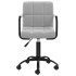 Silla de oficina giratoria de terciopelo gris